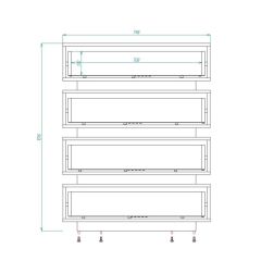 Александрия Комод (ЛДСП дуб сонома/белый бриллиант) в Озерске - ozersk.mebel24.online | фото 2