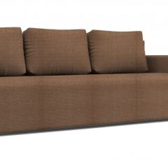 Диван Алиса 4 Shaggy SAND - Teos Dark Brown в Озерске - ozersk.mebel24.online | фото