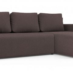 Диван угловой Алиса 3 Bahama PLUM - Teos Dark Brown в Озерске - ozersk.mebel24.online | фото