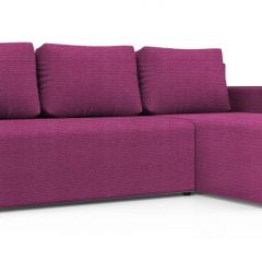 Диван угловой Алиса 3 Shaggy FUCHSIA - TEOS BLACK в Озерске - ozersk.mebel24.online | фото