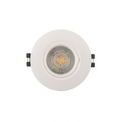 DK3028-WH Встраиваемый светильник, IP 20, 10 Вт, GU5.3, LED, белый, пластик в Озерске - ozersk.mebel24.online | фото