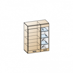 Гостиная Камелия Композиция 1 (Гикори Джексон светлый) в Озерске - ozersk.mebel24.online | фото 9