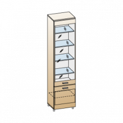 Гостиная Камелия Композиция 11 (Гикори Джексон темный) в Озерске - ozersk.mebel24.online | фото 2