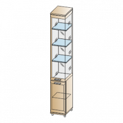 Гостиная Мелисса Композиция 5 (Гикори Джексон светлый) в Озерске - ozersk.mebel24.online | фото 3