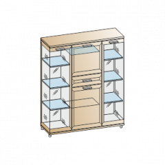 Гостиная Мелисса Композиция 6 (Гикори Джексон светлый) в Озерске - ozersk.mebel24.online | фото 2