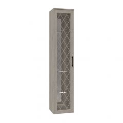 Гостиная София СП-5 Пенал-витрина МДФ Дуб крафт белый в Озерске - ozersk.mebel24.online | фото
