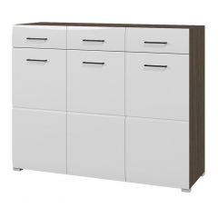Комод Ненси (Венге/Белый глянец) в Озерске - ozersk.mebel24.online | фото