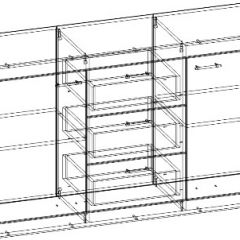 СОНАТА КС-1500 Комод (Дуб сонома/Белый глянец) в Озерске - ozersk.mebel24.online | фото 2