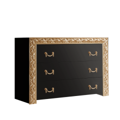Комод Тиффани Premium черная/золото (ТФКМ-1(П) в Озерске - ozersk.mebel24.online | фото