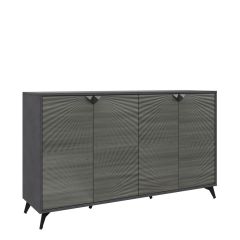 Комодино ПМ-390.03 Комод (ЛДСП Матера/МДФ Санторини темный) в Озерске - ozersk.mebel24.online | фото