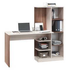 Стол компьютерный Софт (УНИ) Ясень темный/светлый в Озерске - ozersk.mebel24.online | фото 3