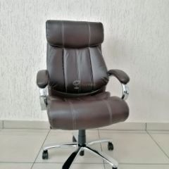 Кресло Barneo K-303 для руководителя (коричневая экокожа) в Озерске - ozersk.mebel24.online | фото 1