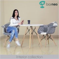 Кресло Barneo N-14 Patchwork черно-белый в Озерске - ozersk.mebel24.online | фото 3