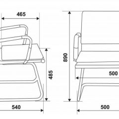 Кресло для посетителя Бюрократ CH-993-Low-V/Black на черный в Озерске - ozersk.mebel24.online | фото 3