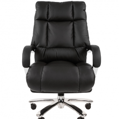 Кресло для руководителя CHAIRMAN 405 (Кожа) Черное в Озерске - ozersk.mebel24.online | фото 1