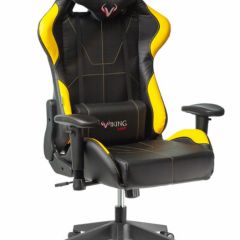 Кресло игровое Бюрократ VIKING 5 AERO YELLOW черный/желтый в Озерске - ozersk.mebel24.online | фото