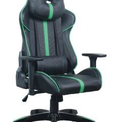 Кресло компьютерное BRABIX "GT Carbon GM-120" (черное/зеленое) 531929 в Озерске - ozersk.mebel24.online | фото