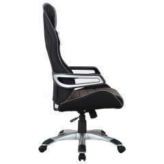 Кресло компьютерное BRABIX Techno GM-002 (ткань) черное/серое, вставки белые (531815) в Озерске - ozersk.mebel24.online | фото 4