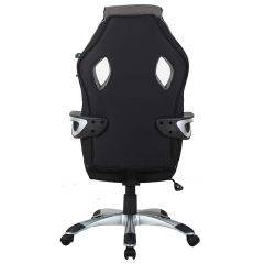 Кресло компьютерное BRABIX Techno GM-002 (ткань) черное/серое, вставки белые (531815) в Озерске - ozersk.mebel24.online | фото 6
