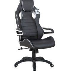 Кресло компьютерное BRABIX Techno Pro GM-003 (экокожа черное/серое, вставки серые) 531814 в Озерске - ozersk.mebel24.online | фото 2