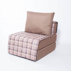 Кресло-кровать бескаркасное Харви (коричневый-квадро беж) в Озерске - ozersk.mebel24.online | фото