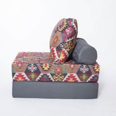 Кресло-кровать-пуф бескаркасное Прайм (мехико серый-графит) в Озерске - ozersk.mebel24.online | фото 1