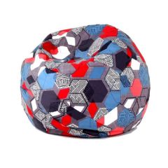 Кресло-мешок Мяч M (Geometry Slate) в Озерске - ozersk.mebel24.online | фото