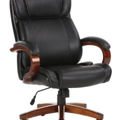 Кресло офисное BRABIX PREMIUM "Magnum EX-701" (дерево, рециклированная кожа, черное) 531827 в Озерске - ozersk.mebel24.online | фото