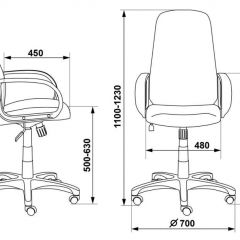 Кресло руководителя Бюрократ CH-808AXSN/G темно-серый 3C1 в Озерске - ozersk.mebel24.online | фото 3