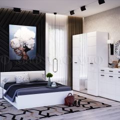 НЭНСИ NEW Кровать 1,4 м (Белый глянец холодный/Белый) в Озерске - ozersk.mebel24.online | фото 2