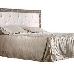 Кровать 2-х спальная (1,8 м) Тиффани Premium черная/серебро с мягким элементом со стразами с подъемным механизмом (ТФКР180-2[3][7] (П) в Озерске - ozersk.mebel24.online | фото