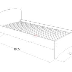 Кровать-2 одинарная (800*1900) в Озерске - ozersk.mebel24.online | фото 2