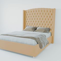 Кровать Берлин ЛЮКС с ПМ 800 (экокожа бежевая) в Озерске - ozersk.mebel24.online | фото