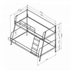 Кровать двухъярусная Дельта Лофт-20.02.04 Белый в Озерске - ozersk.mebel24.online | фото 2