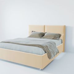 Кровать Корсика с ПМ 1200 (экокожа бежевая) в Озерске - ozersk.mebel24.online | фото 2