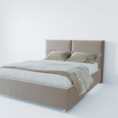Кровать Корсика с ПМ 1200 (велюр светло-серый) в Озерске - ozersk.mebel24.online | фото 2