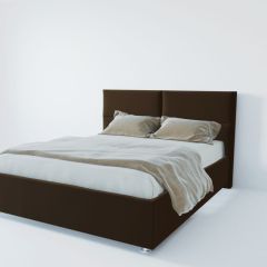Кровать Корсика с ПМ 800 (экокожа коричневая) в Озерске - ozersk.mebel24.online | фото 2