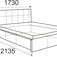 Кровать Изабелла с латами Newtone cacao 1400x2000 в Озерске - ozersk.mebel24.online | фото 2