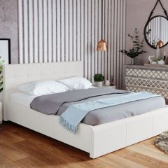 Кровать Лаура с латами Nice White 1600x2000 в Озерске - ozersk.mebel24.online | фото