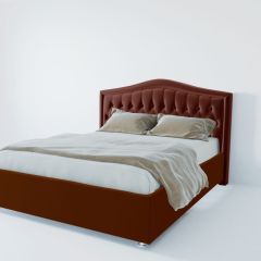 Кровать Нягань с ПМ 1400 (велюр бордо) в Озерске - ozersk.mebel24.online | фото 2