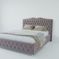 Кровать Нягань с ПМ 1400 (велюр темно-серый) в Озерске - ozersk.mebel24.online | фото
