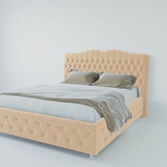 Кровать Нягань с ПМ 2000 (экокожа бежевая) в Озерске - ozersk.mebel24.online | фото 2