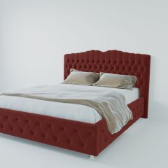 Кровать Нягань с ПМ 2000 (велюр бордо) в Озерске - ozersk.mebel24.online | фото 2