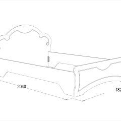 Кровать Ольга-10 МДФ (1600) без основания в Озерске - ozersk.mebel24.online | фото 2