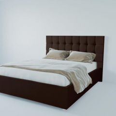 Кровать Венеция без основания 2000 (экокожа коричневая) в Озерске - ozersk.mebel24.online | фото
