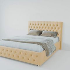 Кровать Версаль 1400 без основания (экокожа бежевый) в Озерске - ozersk.mebel24.online | фото