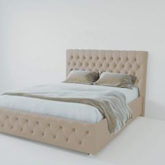 Кровать Версаль 1600 без основания (велюр светло серый) в Озерске - ozersk.mebel24.online | фото