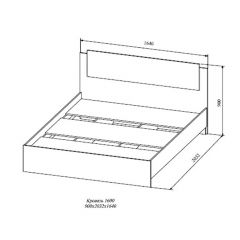 СОФИ СКР1600.1 Кровать 1600 в Озерске - ozersk.mebel24.online | фото 2