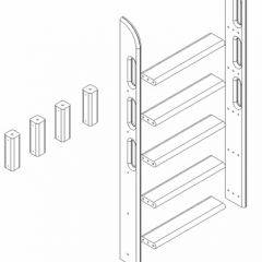Кровать Сонечка 2-х ярусная (модульная) в Озерске - ozersk.mebel24.online | фото 12