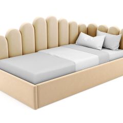 Кровать угловая Лилу интерьерная +основание (90х200) в Озерске - ozersk.mebel24.online | фото 17